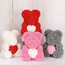 150PCS Heads Artificial Foam Flowers Bouquet MINI Teddy Bear Of Roses DIY Wreath Material Candy Box Accessories Home Wedding Decoration Bride Wrist Flower Chest Flower Headflower Material Valentine's Day New Year Decoration Birthday Party Cake Accessories - 150Pcs - View 7