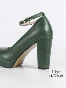 2025新款性感、时尚、百搭、优雅高跟鞋 - 綠色 - 查看 9