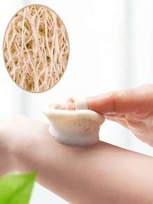 Green Loofah Towel For Cleaning Face, Silk Melon Pulp Exfoliating Loofah Makeup Remover Towel For Deep Cleaning Face Towel. - Multicolor - View 3