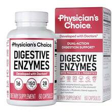 Multi Enzymes Digestive Supplement With Probiotics - Organic Prebiotics, 16 Enzymes For All Diets, Bloating & Meal Discomfort Relief, Vegan 60 Capsules, Adult Gut Health Support - 1 件 - 查看 1