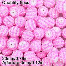 5 piezas de cuentas de rhinestone brillante de 20mm, adecuadas para hacer joyas DIY, incluyendo la creación de pulseras y pendientes, cuentas para hacer joyas - Hazlo tú mismo - Ver 30