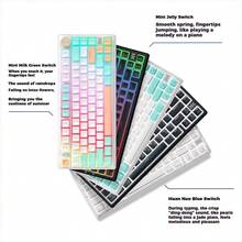 Lenovo Xiaoxin K5 Wired Mechanical Keyboard: 79-Key Hot-Swappable Design, Gasket Mechanism, Tunnel Boring Switches, Suitable For Gaming And Office Use. - White Chocolate Brownie - View 6