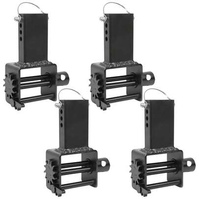 Trailer Pocket Winch, Heavy Duty Trailer D Ring With Standard Size Winch Bar, 4 Pack