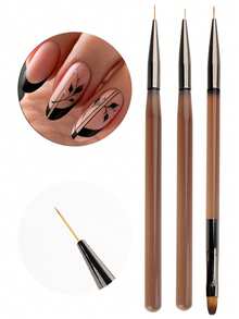 Ferramenta de Pontilhismo para Unhas, Caneta de Pontilhismo 5 em 1 com Design de Caneta Esferográfica, Ponta Dupla para Marcação de Tamanho e Ponta de Pressão para Pintura de Gemas, Pó Cromado Gradiente com Caneta para Desenho de Flores em Unhas, Pincel Versátil para Desenho, Pincel Redondo e Plano em Acrílico para Pétalas, Folhas e Desenhos Artísticos Intrincados. - Multicolorido - Ver 8