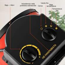 Calentador de Espacio de 2000, Calentador Portátil para Hogar, Calentador Eléctrico con Termostato Protección Sobrecalentamiento, para Oficina, Obras, Talleres, Camping, Garajes - 1 - Ver 6