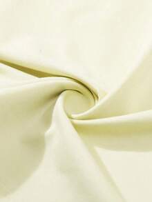 Homme Men's Solid Color Short Sleeve T-Shirt-Unisex Casual Vintage Street-Style Loose-Fit Cotton T-Shirt Top - 黃色 - 查看 6