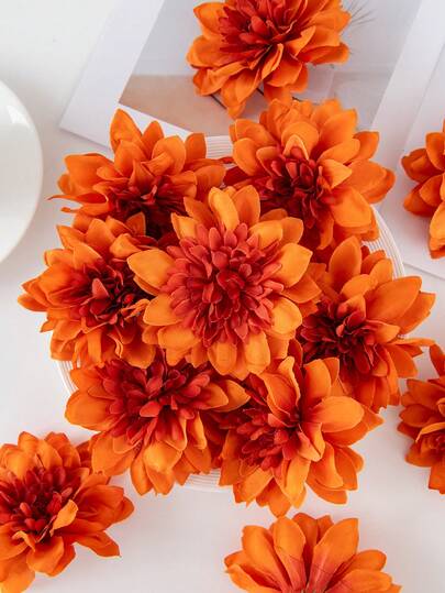 5/1000pcs Artificial Gerbera Daisy Flower Heads, Fake Flowers For DIY Bouquets, Wreaths, Candy Box Decor, Corsages, Headpieces, Birthday Cake Decor, Home Decor, Bridal Bouquets, Wedding Decor, Room Decor, Kitchen Decor, Restaurant Decor, Bedroom Decor, New Year Decor, Outdoor Garden And More