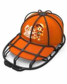 1 confezione Gabbia lavatrice per cappelli con sacchetto in rete, pulitore per cappellini da baseball per lavastoviglie e lavatrice, protezione per cappelli per adulti/bambini, sacchetto in rete a nido d'ape per lavare cappelli, indumenti e piccoli oggetti