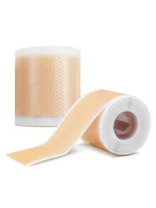 2rolls Silicone Scar & Wrinkle Tape,Scar Tape For All Skin Types - Brown - View 2