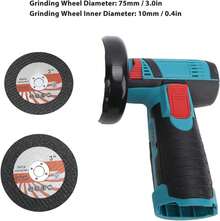 Mini amoladora angular inalámbrica de 12 V Amoladora angular sin escobillas Kit de herramientas de corte de alta potencia Amoladora eléctrica con - Tipo de Enchufe A USA (110-127V) - Ver 4