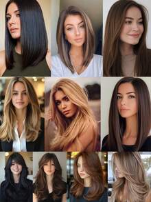 Clip In Hair Extensions, Hair Extensions Thick Long Lace Weft Lightweight Synthetic Hairpieces For Women (14 Inch-125 Gram) - Multicolor - View 6