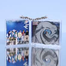 KPOP Mini Album Pendant NFC Box, Cor Tis K-Pop:Dem0n Hvnters KATSEYE Hearts2Hearts <KARMA> <Spaghetti> TWS 4th Mini Album CD Box, DVD Box, NFC CD Box, Star Fan Goods, DIY Commemorative Mini CD Pendant Keychain, Also Can Be Used As Decorative Desktop Ornament, Gift For Friends - Multicolor - View 12