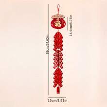 1个/2个 2026年中国新年鞭炮挂饰，中国农历新年装饰挂件，祝福语门挂，适用于商店、客厅、家庭聚会、礼品 - 彩色 - 查看 10