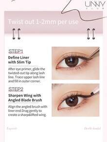 unny club 2-In-1 Gel Eyeliner Pencil, Fine Tip, Smooth & Pigmented Color, Nourishing, Waterproof & Sweat-Resistant - R03 Đỏ đậm - Xem 7