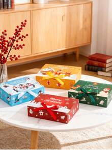 Bộ 12 hộp quà tặng chủ đề Giáng sinh, hộp quà giấy lớn kích thước 10.63x3.15x7.87 inch, ruy băng nơ nhiều màu, hoàn hảo để trang trí quà tặng ngày lễ, hộp quà Giáng sinh, trang trí Giáng sinh, quà tặng Giáng sinh, quà tặng Lễ Tạ ơn, hộp quà lưu niệm trang trí tiệc ngày lễ. - Nhiều màu - Xem 9