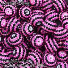 5 piezas de cuentas de rhinestone brillante de 20mm, adecuadas para hacer joyas DIY, incluyendo la creación de pulseras y pendientes, cuentas para hacer joyas - Hazlo tú mismo - Ver 29