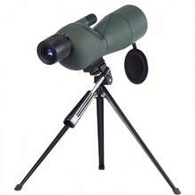 Adjustable Tripod And Carrying Case High-Power Binoculars - Suitable For Birdwatching, Hunting And Wildlife Observation, Manual Focus, 60mm Objective Lens Diameter, Durable ABS Structure - Green - View 5