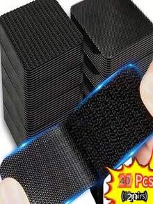 20pcs/40pcs Carpet Anti-Slip Grippers, Strong Anti-Curl Anti-Slip Tape, Sofa Pad Fixers, Double-Sided Carpet Clips, Prevent Carpet Shifting And Curling, Reusable Anti-Slip Carpet Tape, Anti-Slip Fixers, Suitable For Hardwood, Tile And Marble Floors Carpet Pads, Double-Sided Carpet Fixers, For Fixing Carpet Edges - Black - View 13