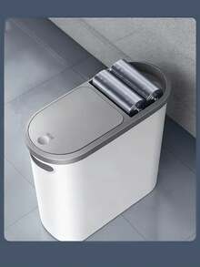 10L Multi-Purpose Trash Can, Creative Narrow Space Household Garbage Bin, Bathroom Pedal Trash Can With Lid, Simple Waste Bin, Large Capacity Garbage Can, Essential Home Goods For Autumn/Winter