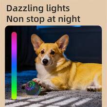 Juguete inteligente interactivo para perros con pelota rebotando automáticamente por USB, adecuado para perros medianos y grandes, regalo de Navidad - Blanco y Negro - Ver 8