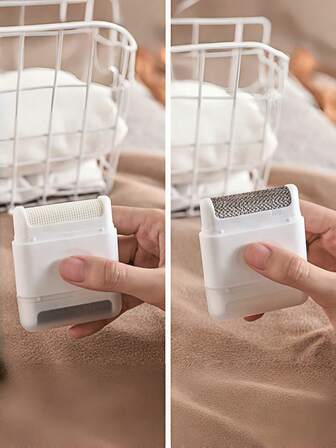 2-In-1 Reusable Multifunctional Double-Head Hair Remover - Pet Hair Remover - Washable Clothing Depilator For Clothes, Sofas And Cars, Pink/Blue/Black/White, Washable And Portable Design, Suitable For Clothing, Sofas, Car Interiors And Pet Care