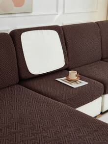 1件装提花沙发垫套，弹性加厚防滑沙发套，适用于客厅、卧室、户外沙发，保护沙发免受宠物污渍侵害，四季通用，适用于L型单人沙发、躺椅以及1/2/3/4人沙发，秋季家居装饰冬季版沙发套