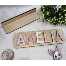 Personlig OLIVIA namnskylt, exklusiv heminredning, inflyttningspresent till bröllop, omtänksam rekommendation, varm årsdagspresent, oumbärlig heminredning - Rosa - Visa 7