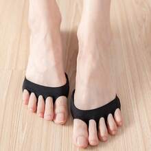 1 Pair Lace Hollow Forefoot Pad, Soft Breathable Shock-Absorbing Wear-Resistant Half-Toe Split Toe Sock Pad, Shock-Absorbing, Sports Shoe Pad | Fashionable Shoe Pad | Soft Shoe Pad - Multicolor - View 5