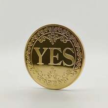 YES/NO Decision Coin, 3D Lucky Coin, Divination Coin, Suitable As Gift For New Year, Valentine's Day, Eid, Easter, Birthday Party - Multicolor - View 6