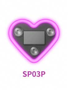 A Heart-Shaped Neon Light For Car Windows, Powered By Solar Or USB, Creating Ambient Atmosphere Lighting. - Baby Pink - View 10