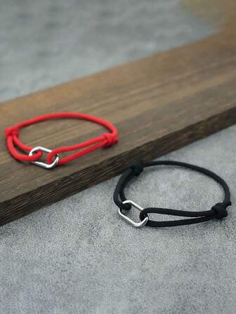 diffone Brazalete ajustable hecho a mano de cuerda de Milán de 3 mm, brazalete de acero inoxidable con forma de elipse para hombres, joyería de brazalete