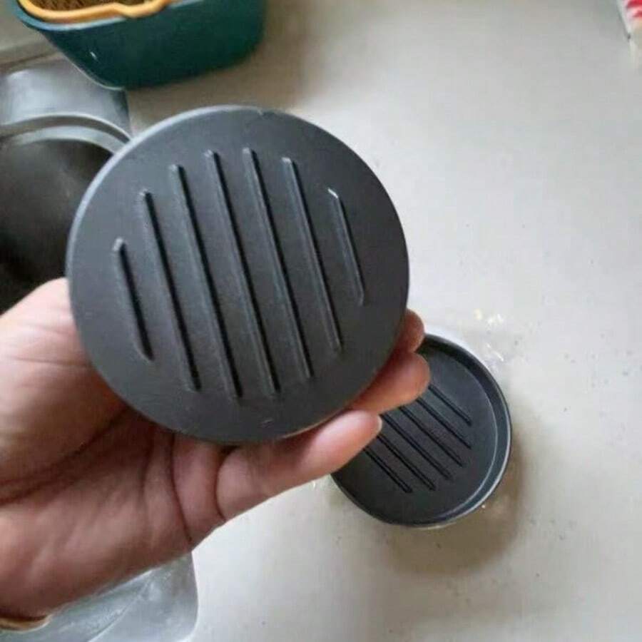 1pc Non-Stick Hamburger Patty Press Mold Hamburger Maker With Removable Plate, Burger Press For Beef Cheese, Veggie Burgers, BBQ - Redwood - View 1