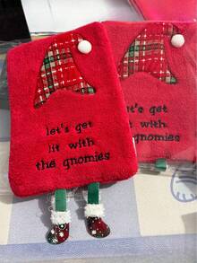 圣诞主题手巾，可悬挂，加厚珊瑚绒材质，厨房吸水速干，卡通图案，家居浴室装饰，秋季装饰，返校季装饰，美容院适用，家庭浴室淋浴毛巾，适用于美容院、酒店、运动、家居用品、毛巾、护肤品 - 彩色 - 查看 8