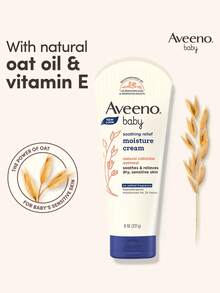 Aveeno 227克/8.01盎司婴儿舒缓保湿霜，乳液质地，柔滑易涂抹，轻盈不油腻，深层补水，缓解干燥，适合婴幼儿肌肤，韩国化妆品