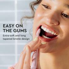 GSYY Classic   With Ea Soft Activated-Charcoal Tapered Brist Bioplastic Handle That Includes Travel Cap Dentist-Apved Great For Adul And Mint Pack Of 1 - Xanh và trắng - Xem 3