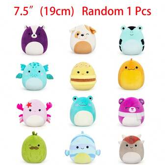  Squishmallows 7"- Adorable Dog Plush Stuffed Animal - Soft Cuddly Crab Frog Toy For Kids &Adults - Perfect Farm Animal Gift,Nursery Decor & Comfort Pillow