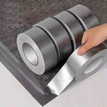 Waterproof Tear-Proof 33ft Pro-Grade Silvery Duct Tape - PVC Material, Ideal For Home Repairs & Sealing, Countertop Compatible, Leak-Proof Strip - Multicolor - View 1