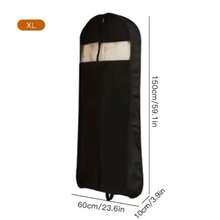 1pack Garment Cover Bag, Cloth Overcoat Dust-Proof Reusable Woven Fabric Visible Window Clothing Hanging Bag For Home, Home Storage, Home Decor, Space Saving Organization, Bedroom Accessories