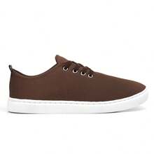 Men's Casual Sneakers, Easy To Slip On, Flat Stitched Sole, New Year-End Release, Cheapest In Brazil - Rust Brown - View 2