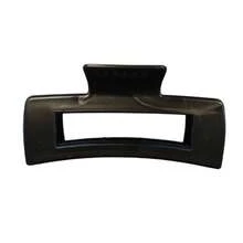Rectangular Piranha Clip Hair Clip - Assorted Colors - Black - View 1