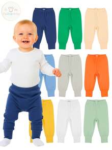 KIT 3 CALÇA BEBÊ MENINO MIJÃO DE BEBÊ ALGODÃO