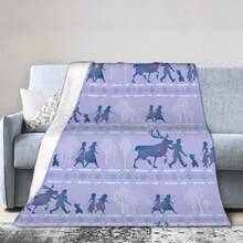 Frozen  Anna Cartoon Anime Blankets Flannel Summer  Portable Lightweight Throw Blanket For Sofa Office Bedspreads - 14 - Xem 1