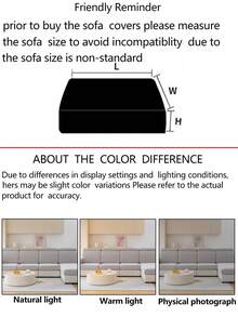 1 Vỏ bọc ghế sofa co giãn 4 mùa, Vỏ đệm ghế sofa bằng vải nhung chống trượt, Vỏ bọc ghế sofa màu xám nhạt, Có thể giặt bằng máy, Chống bụi, Chống phai màu, Trang trí nhà cửa, Thân thiện với thú cưng, Thích hợp cho phòng ngủ, văn phòng, phòng khách, Ghế dài hình chữ L và ghế sofa 1-2-3-4 chỗ ngồi, Có thể giặt bằng tay - Màu Xám nhạt - Xem 12