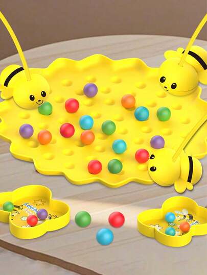 蜜蜂主题派对游戏，趣味互动活动，适合年轻人，是家庭聚会或朋友聚会的理想之选，可爱的黄色蜜蜂团体游戏，新生儿礼物，多人在线教育游戏，学校奖品