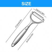 1pc Vegetable Peeler Y-Type Peeler Can Peel Flat And Multi-Functional Machine In One With Peeling And Removal Functions. It Is Suitable For Fruits, Vegetables, Potatoes And Other Items. Essential Kitchen Tool For Indoor And Outdoor Cooking Ergonomic Handle, Durable Kitchenware