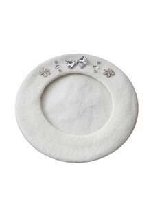 1 件手工 DIY 可爱豆芽装饰艺术家贝雷帽，透气薄水果风格，适合礼物、万圣节派对、日常穿着、春夏 - 貝雷帽 - 查看 5