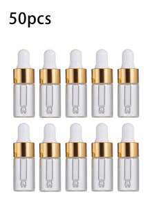 50/30/10/5pcs Set Rose Gold Mini Glass Dropper Bottles, Refillable Transparent Essential Oil Bottles With Dropper, Travel Size Vials, Tincture Bottles With Caps, Suitable For DIY Cosmetics, Perfume, Liquid Samples, Travel, Home Decor, Weddings, Parties, Birthdays, Gifts For Men, Parents, Friends, New Year, Accessories, Fun Gifts, Travel Essentials - Pink - View 21