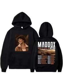Maddox Batson Hoodies Road To Indio Tour Hooded Merch Men Women Long Sleeve Sweatshirt Streetwear - Black - View 1