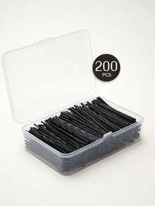 Bộ 150 kẹp tóc đen 2.2 inch kèm hộp đựng dễ thương, kẹp tóc cao cấp dành cho nữ, phù hợp với mọi loại tóc, kẹp càng cua, kẹp tóc cài, phụ kiện tóc, phụ kiện tóc cho nữ, ghim cài tóc. - màu đen - Xem 15