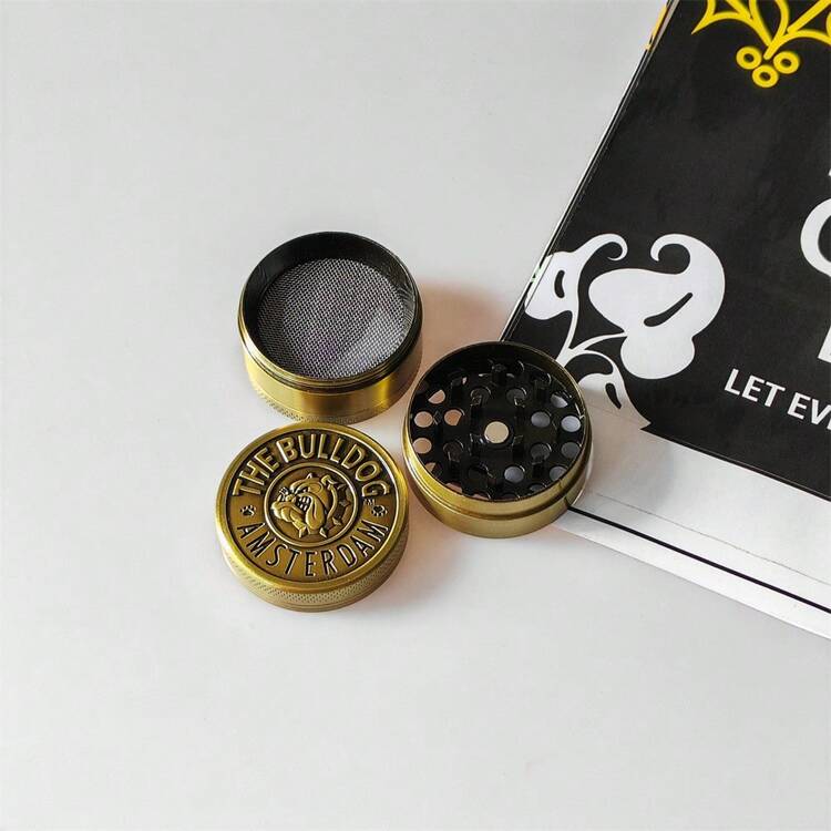 1 máy xay 4 lớp 40mm, có sẵn màu đồng thau/màu bạc, món quà hoàn hảo cho những người đam mê thuốc lá - Một cỡ - Xem 5